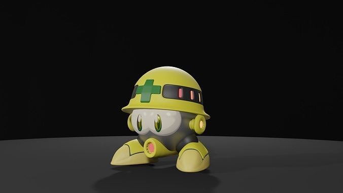 Met helmet head Free low-poly 3D print model