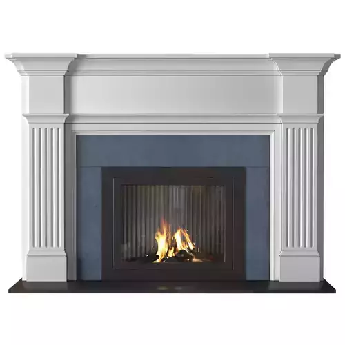 Modern fireplace in classic style Art Deco