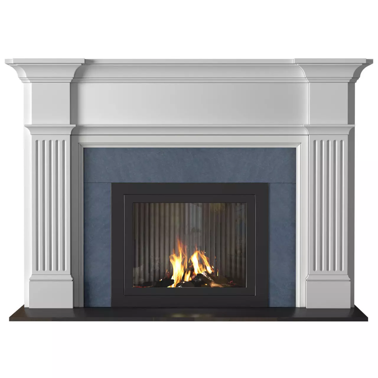 Modern fireplace in classic style Art Deco 3D model_0