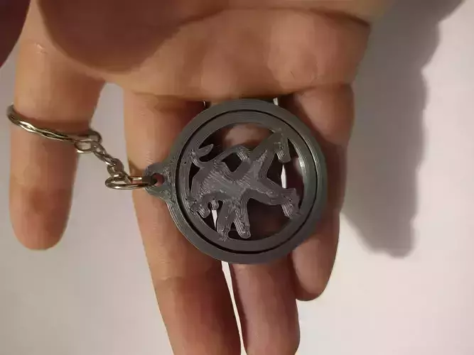Peugeot Spinning Keychain