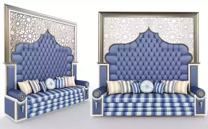 Ottoman Thorne Low-poly 3D model