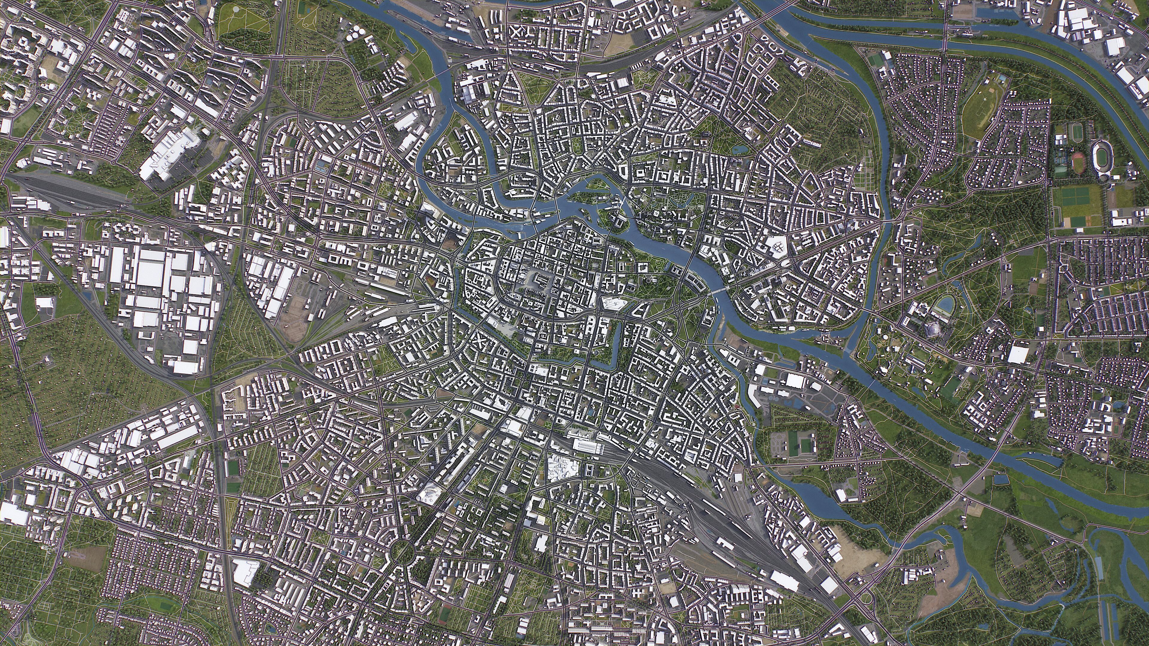 Wroclaw - 3D City Model Low-poly 3D model_12