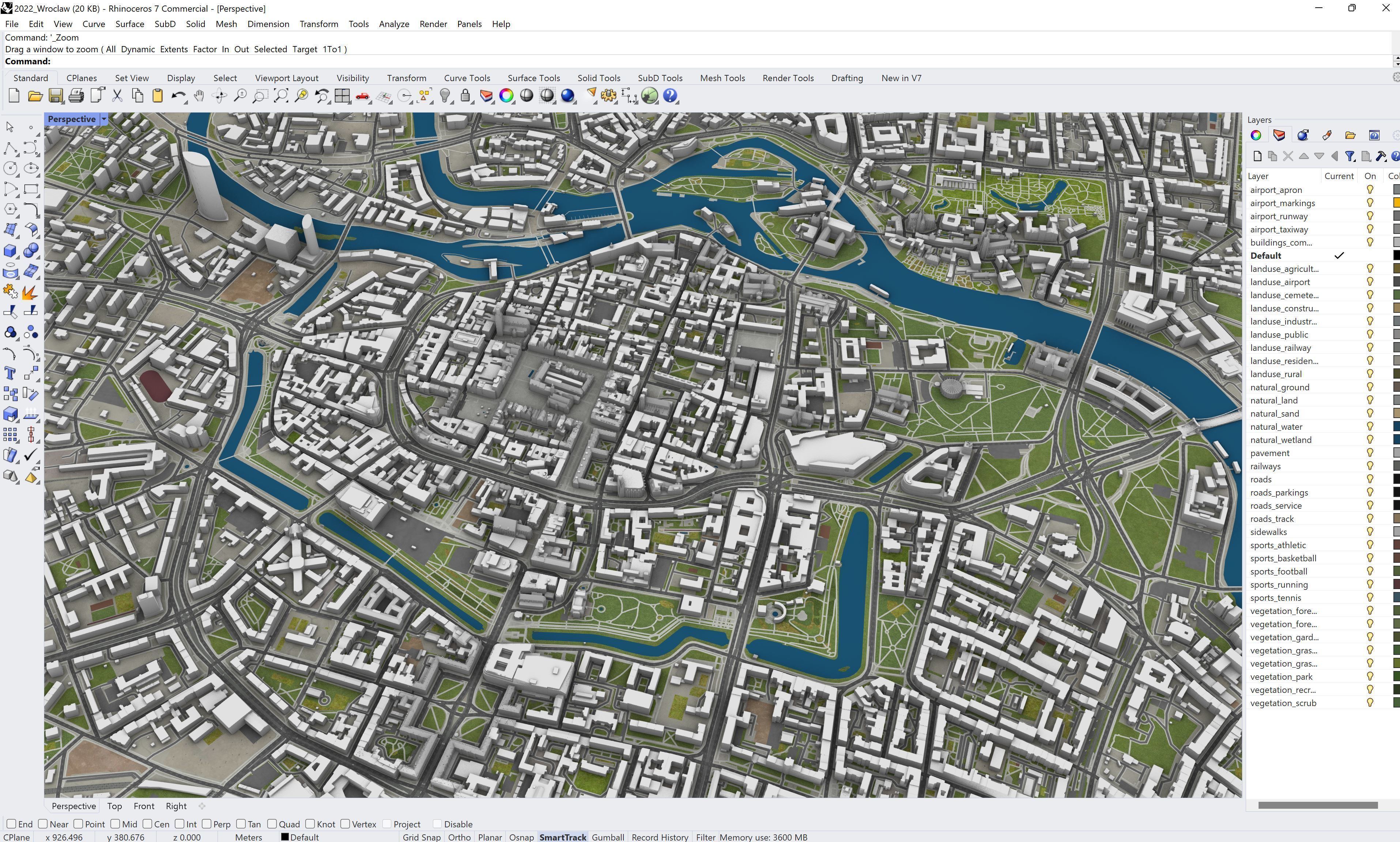 Wroclaw - 3D City Model Low-poly 3D model_24
