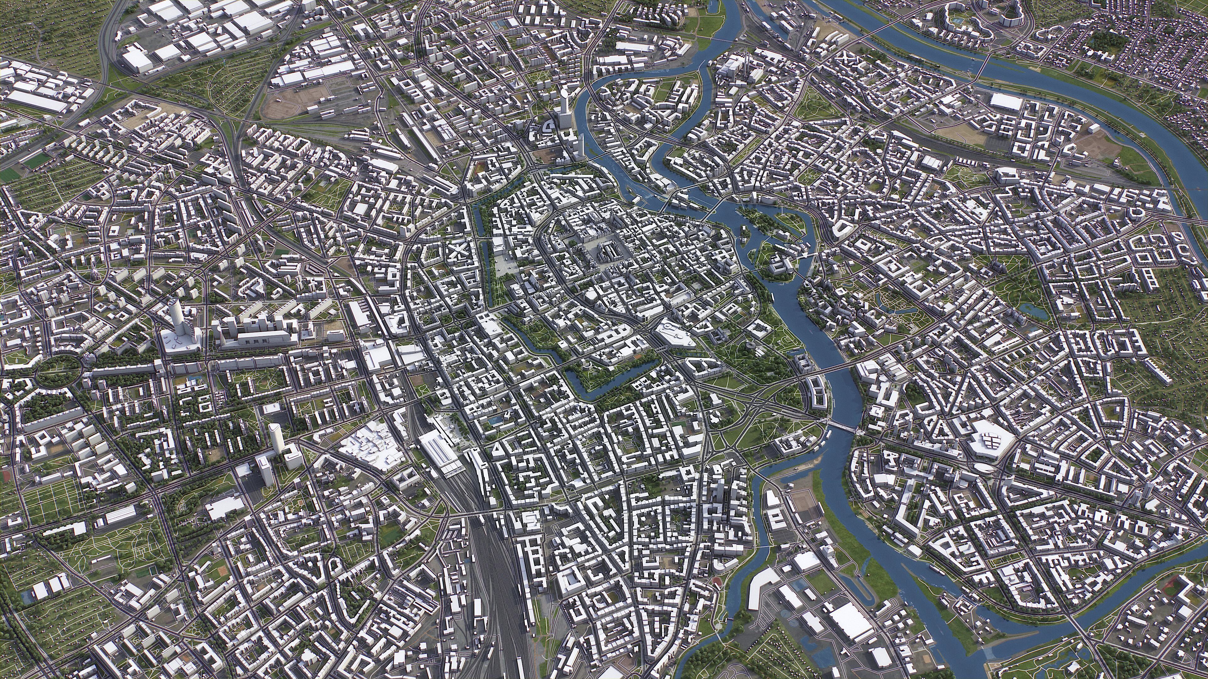 Wroclaw - 3D City Model Low-poly 3D model_20