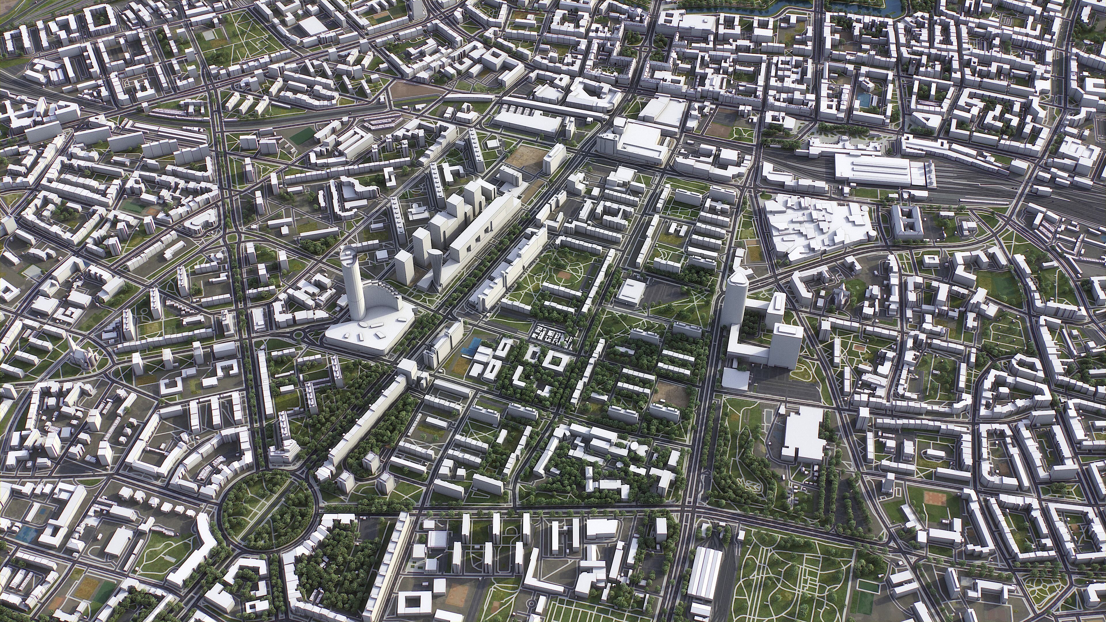 Wroclaw - 3D City Model Low-poly 3D model_8