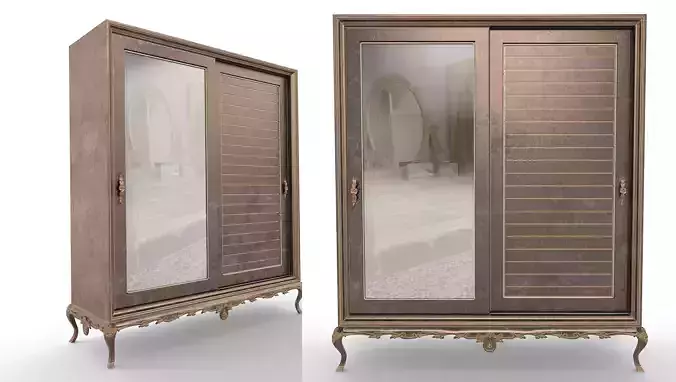 Vendeik Wardrobe Low-poly 3D model