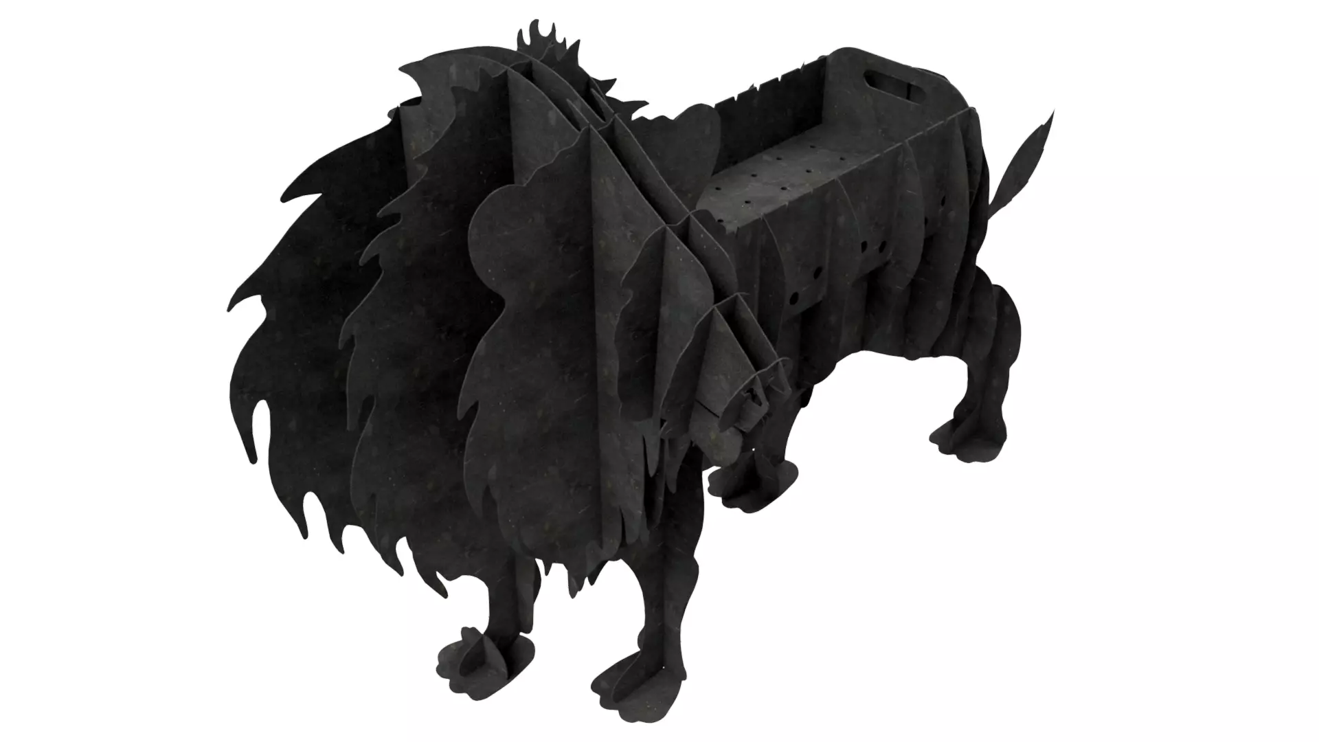 Brazier - Lion 3D model_0