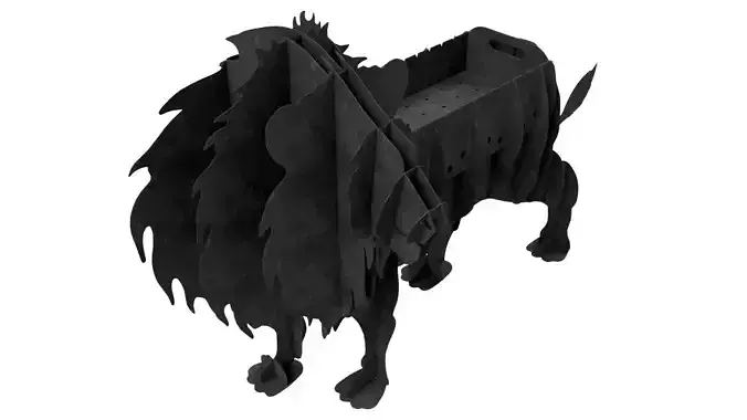 Brazier - Lion 3D model