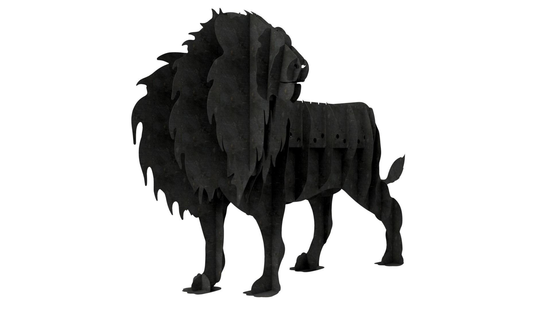 Brazier - Lion 3D model_7