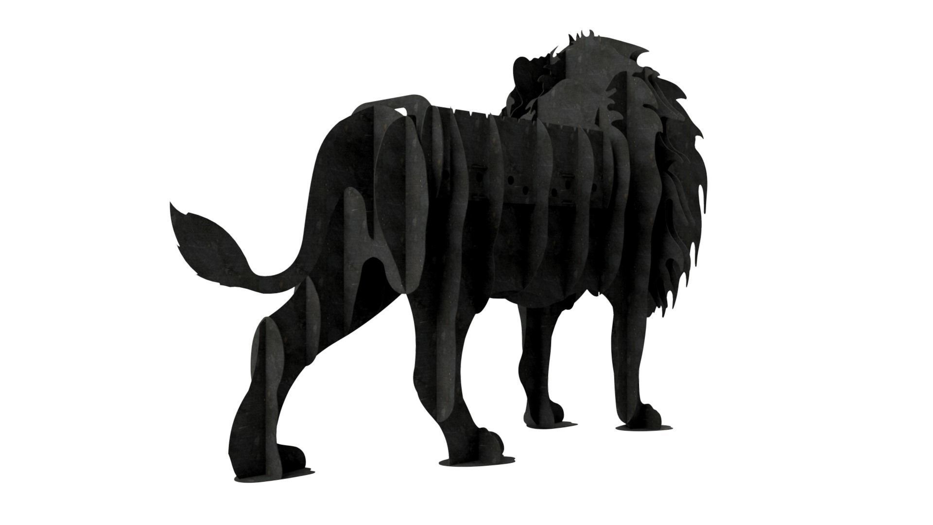 Brazier - Lion 3D model_8