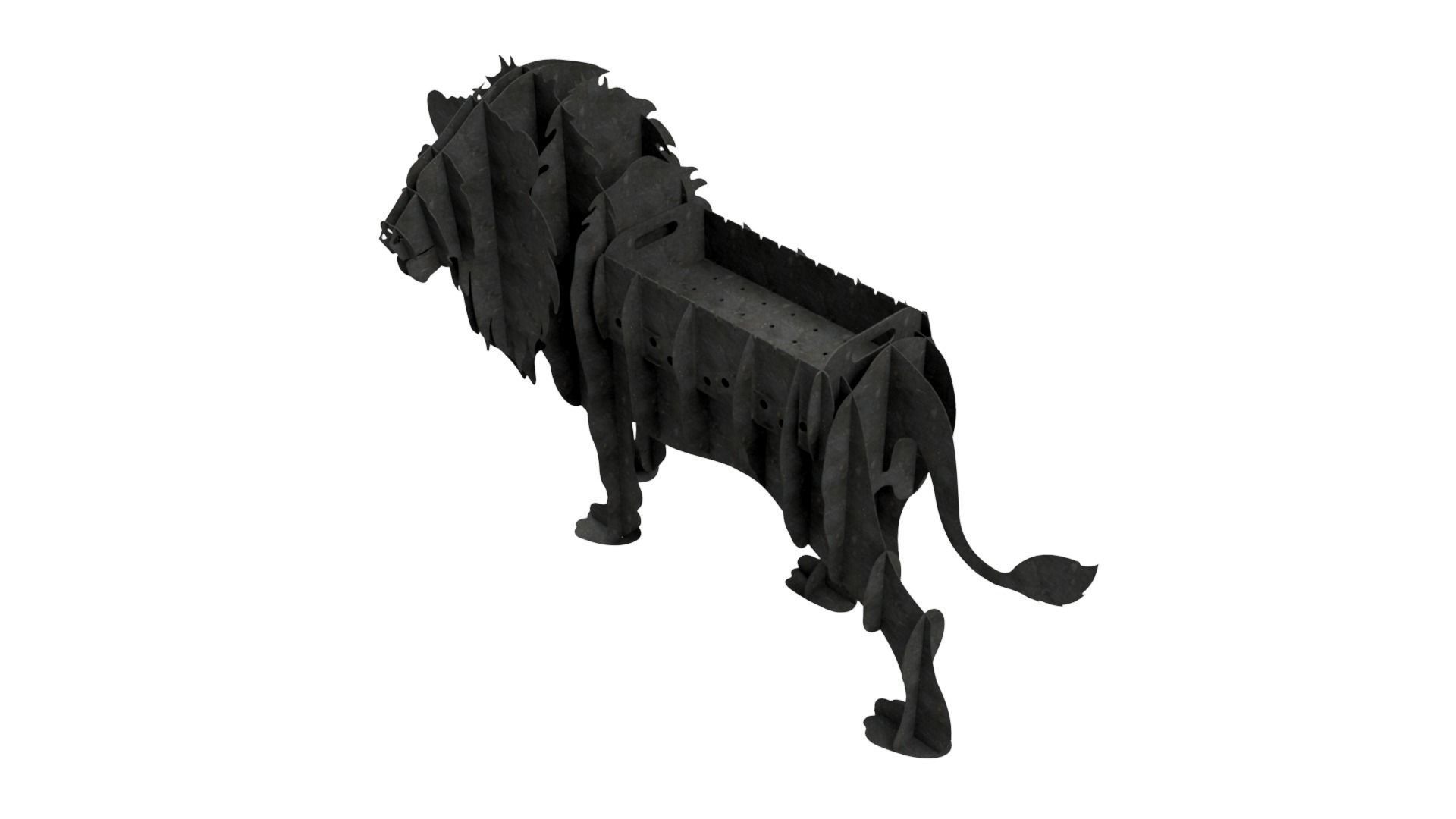 Brazier - Lion 3D model_3
