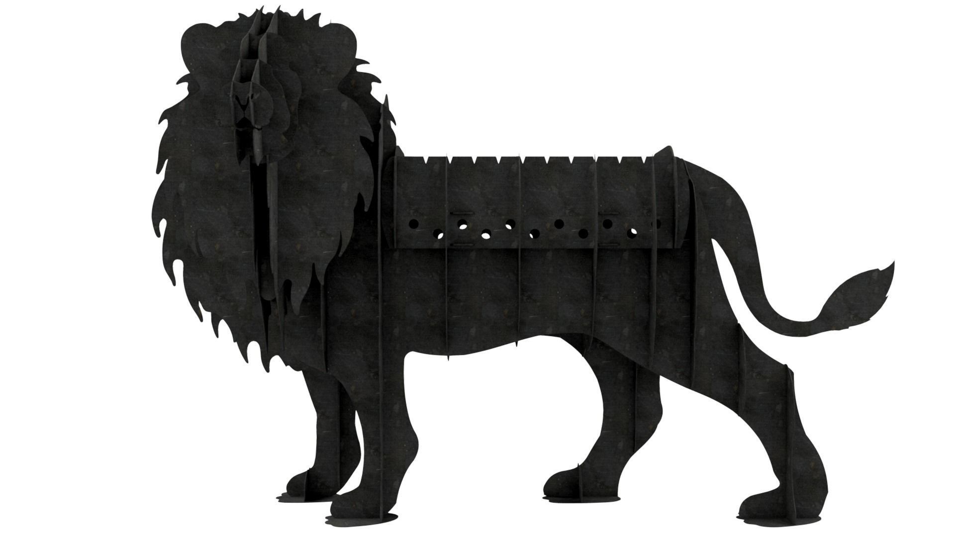 Brazier - Lion 3D model_2