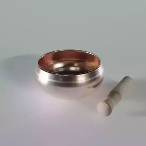 Meditation Bowl and Wooden Stick