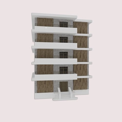 Apartment building 3D model