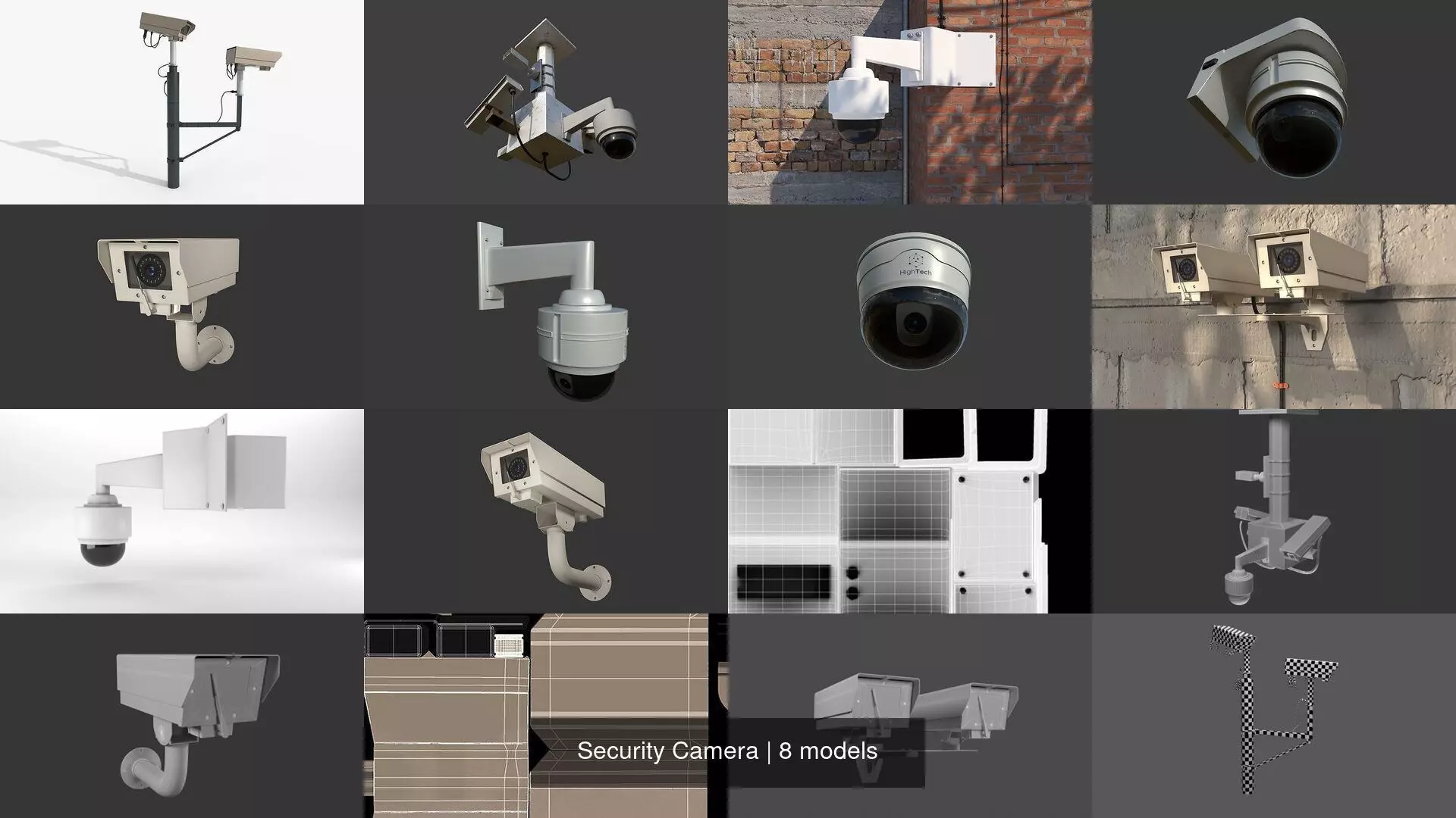 Security Camera 3D Model Collection_0