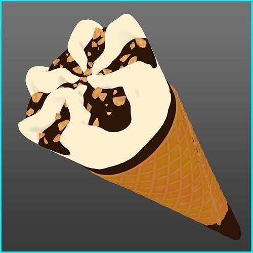 Ice cream 3D model  3D model 7