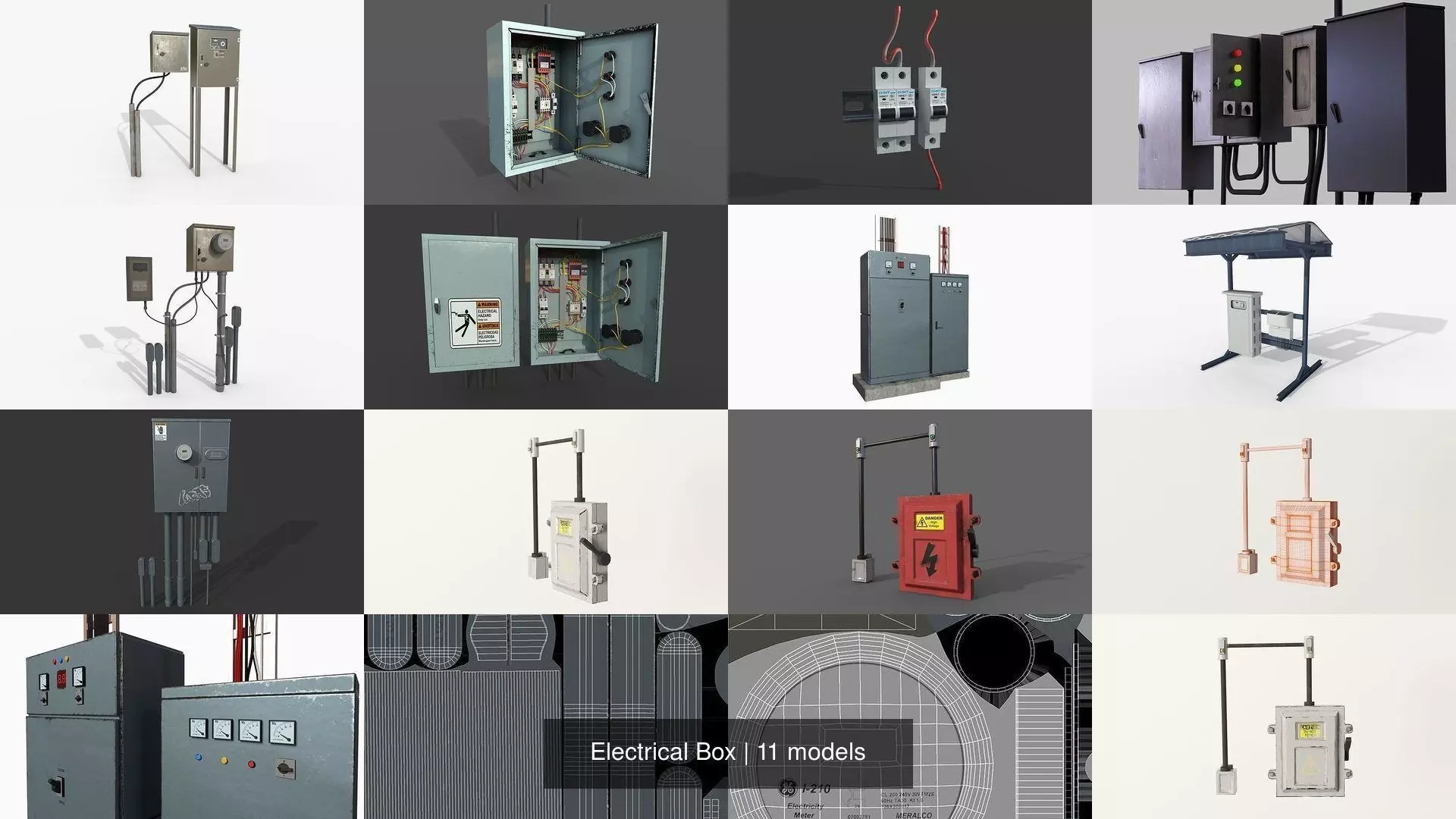 Electrical Box 3D Model Pack