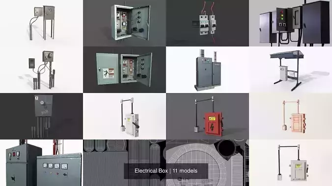 Electrical Box 3D Model Collection