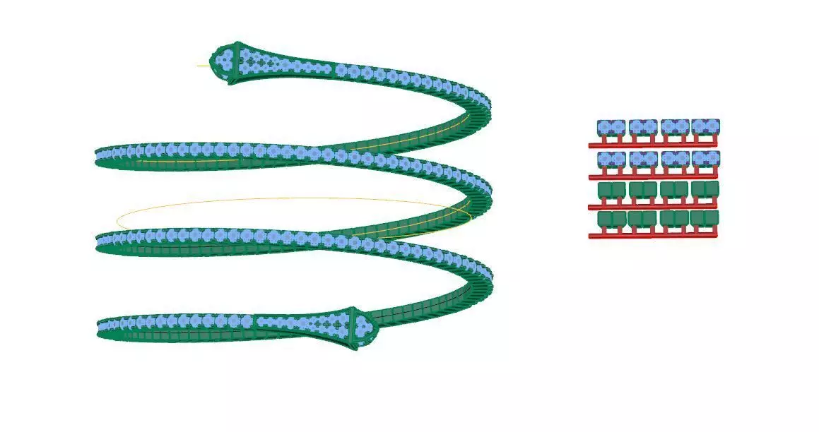 Diamond Twist Bracelet Bengal 3D print model