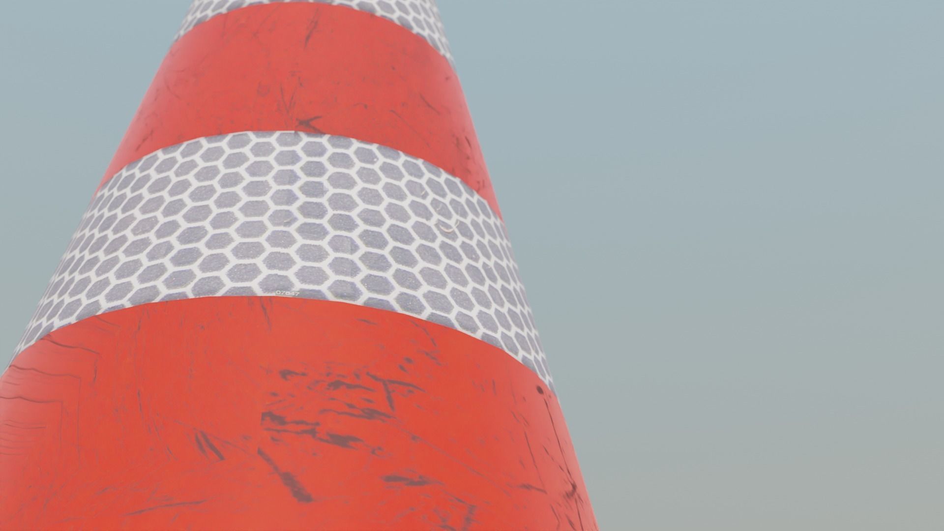 Traffic Cone Free 3D model_3