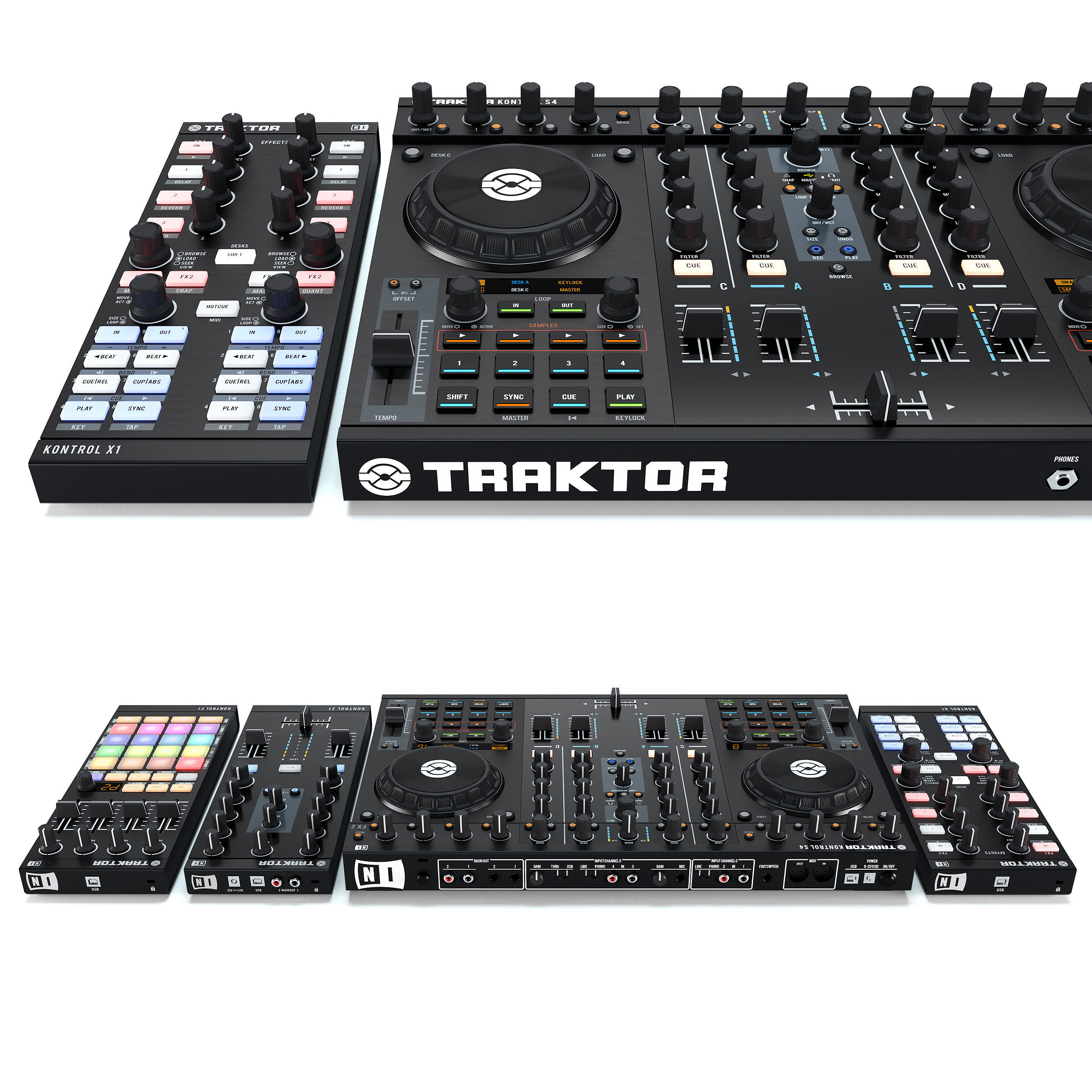 DJ System Native instruments Traktor Kontrols 3D model_1