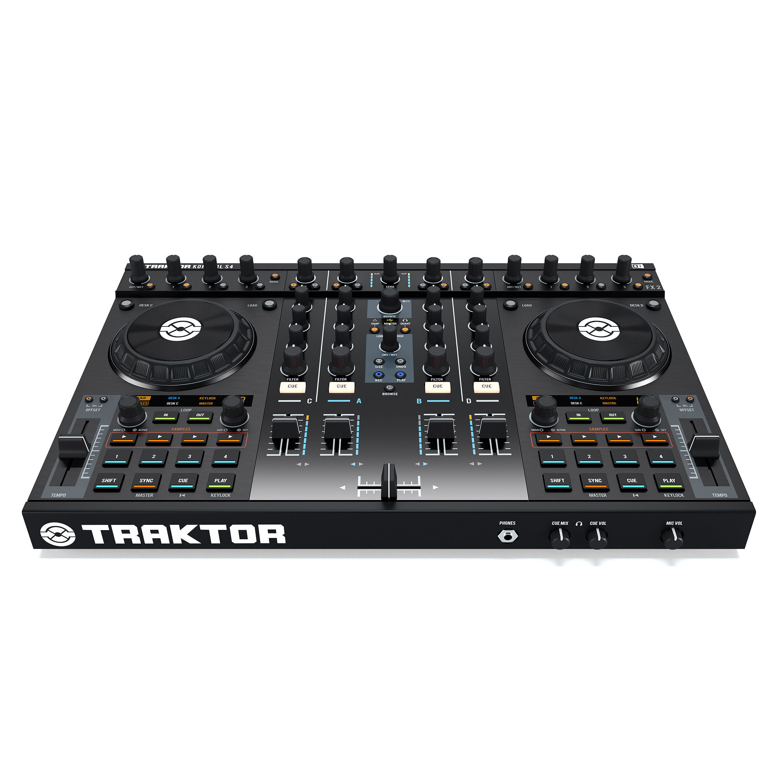 DJ System Native instruments Traktor Kontrols 3D model_2