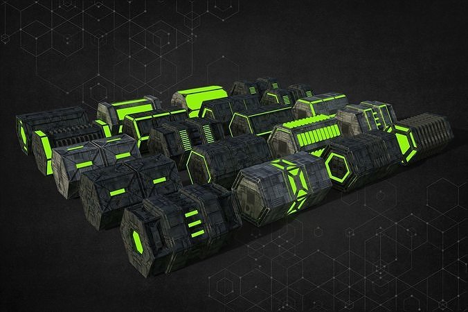 Ngon Sci-Fi Box Collection Type Two 3D model