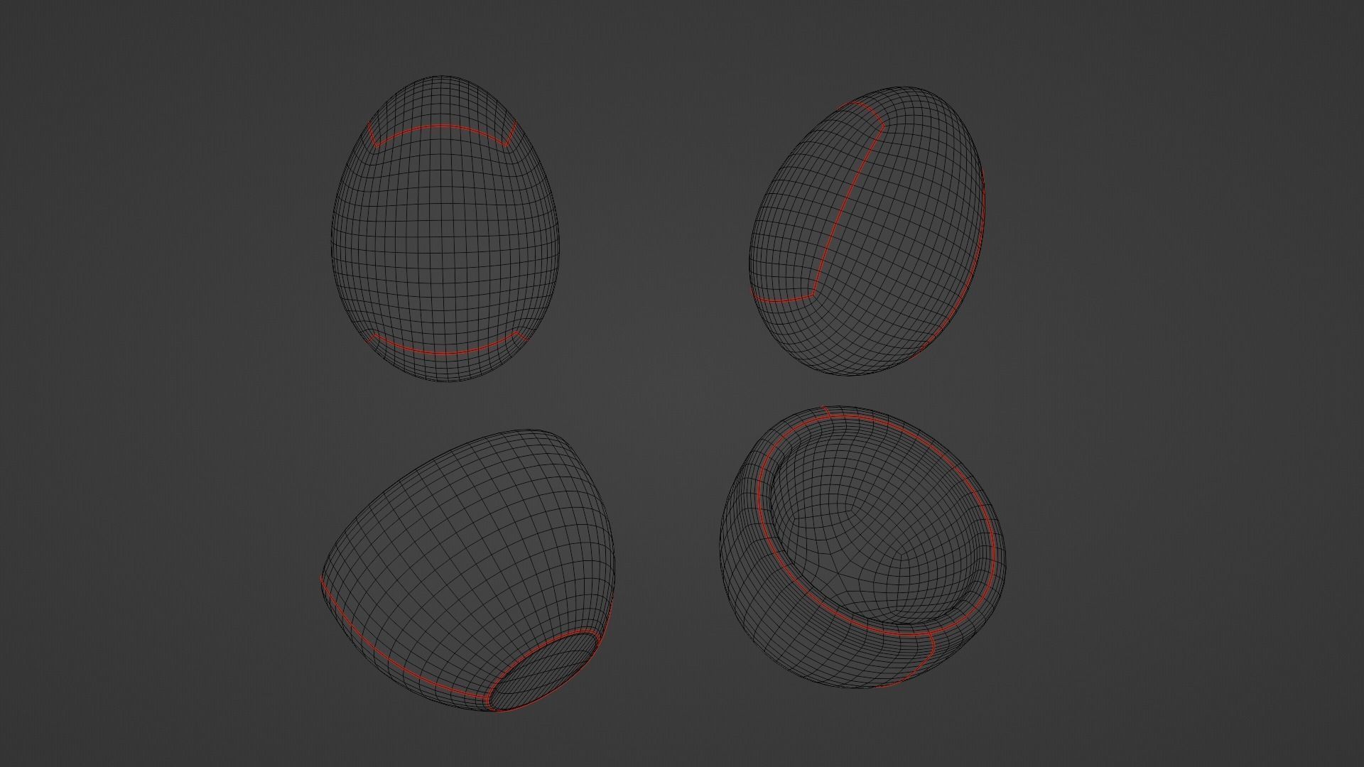 Cute Easter Eggs in Cups 3D model_9