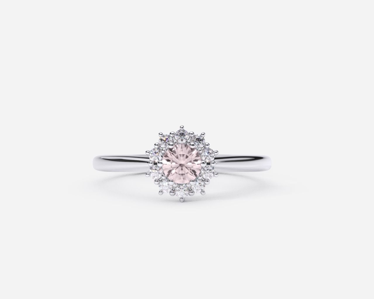 ZDR0186 engagement ring with diamond 3D print model_2