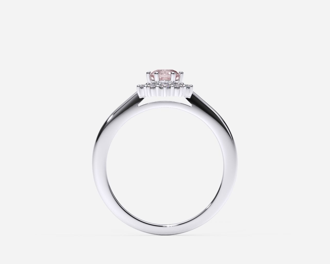 ZDR0186 engagement ring with diamond 3D print model_4