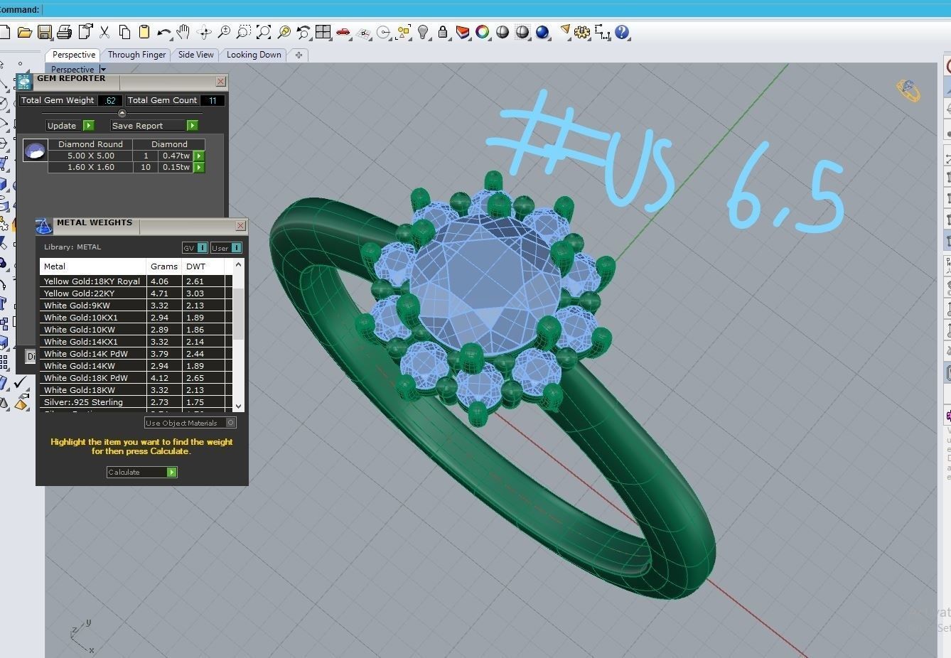 ZDR0186 engagement ring with diamond 3D print model_7