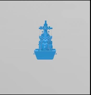 Korn Navy Ulsan-class frigate 3D print model_2