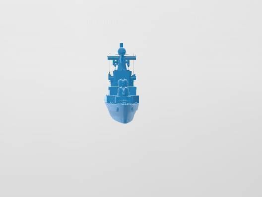 Korn Navy Ulsan-class frigate 3D print model_1