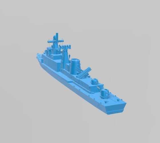 Korn Navy Ulsan-class frigate 3D print model_4