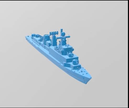Korn Navy Ulsan-class frigate 3D print model_5