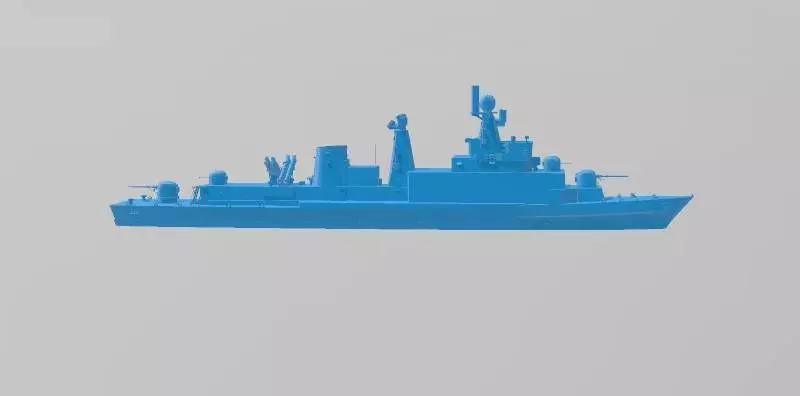 Korn Navy Ulsan-class frigate 3D print model_0