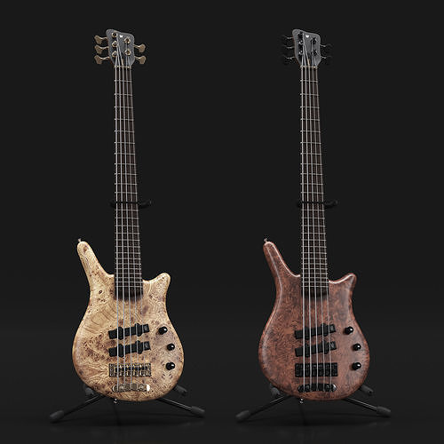 Bass Guitar Warwick Thumb NT 5 3D model
