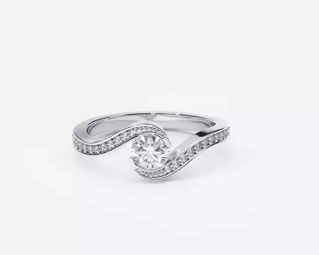 ZDR0192 diamond ring gold