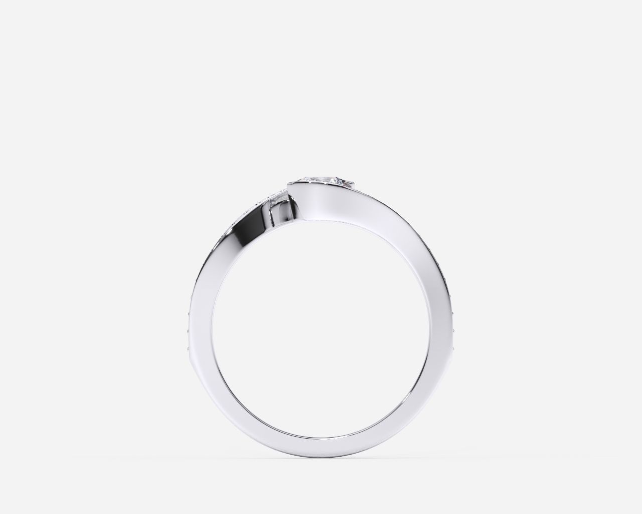 ZDR0192 diamond ring gold 3D print model_3