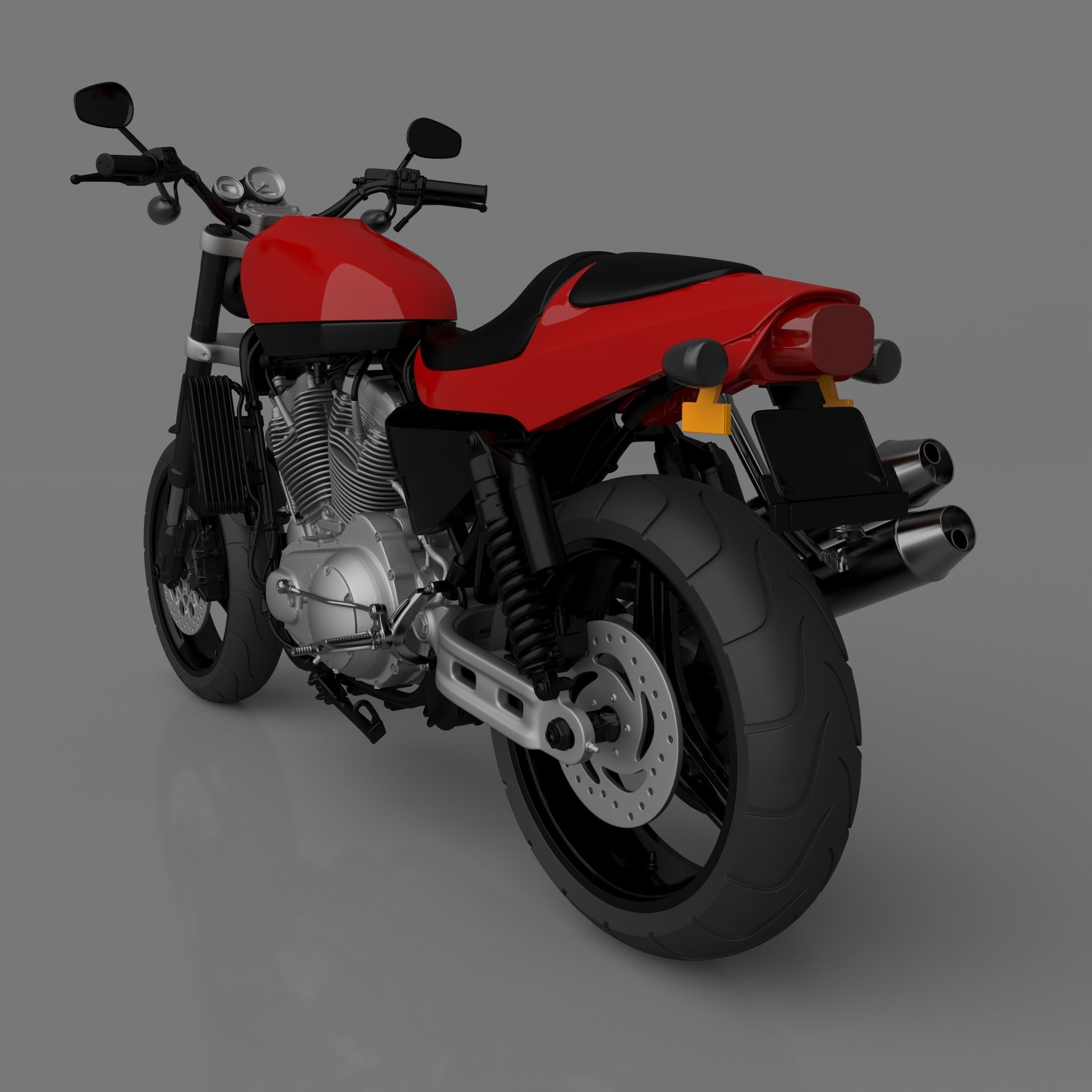 Harley Davidson XR 1200 Sportster Motorcycle Ready to Print STL 3D print model_7