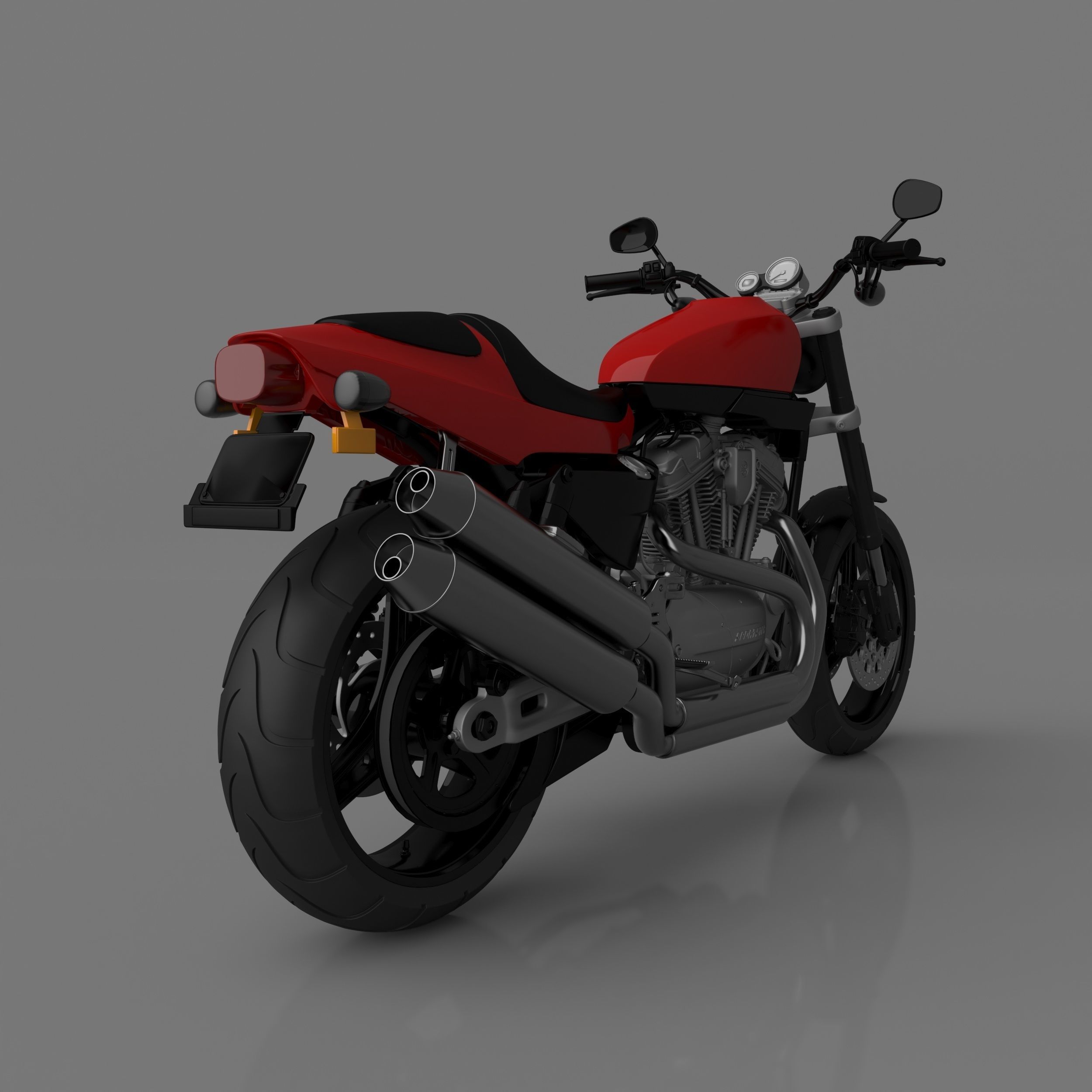 Harley Davidson XR 1200 Sportster Motorcycle Ready to Print STL 3D print model_4