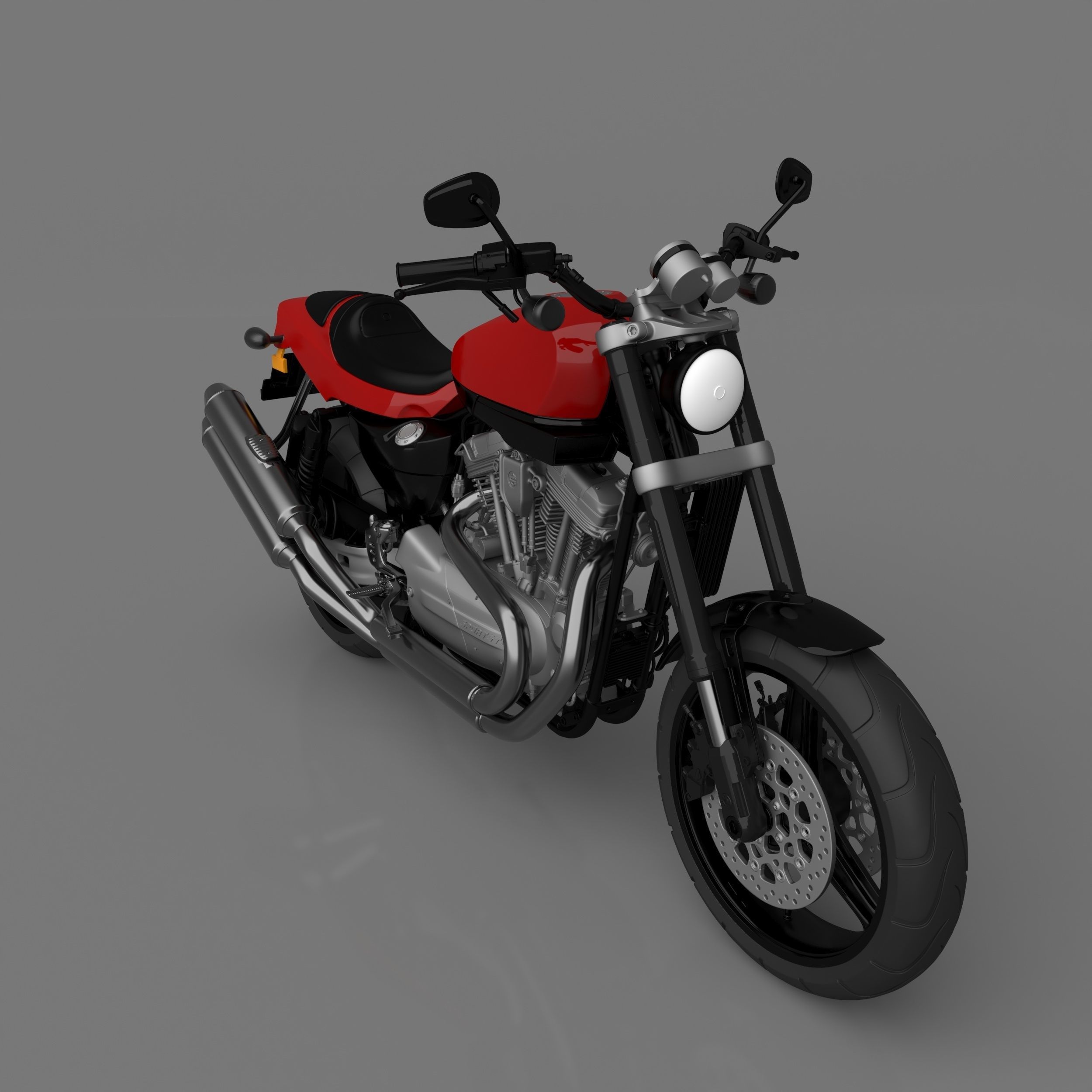 Harley Davidson XR 1200 Sportster Motorcycle Ready to Print STL 3D print model_5