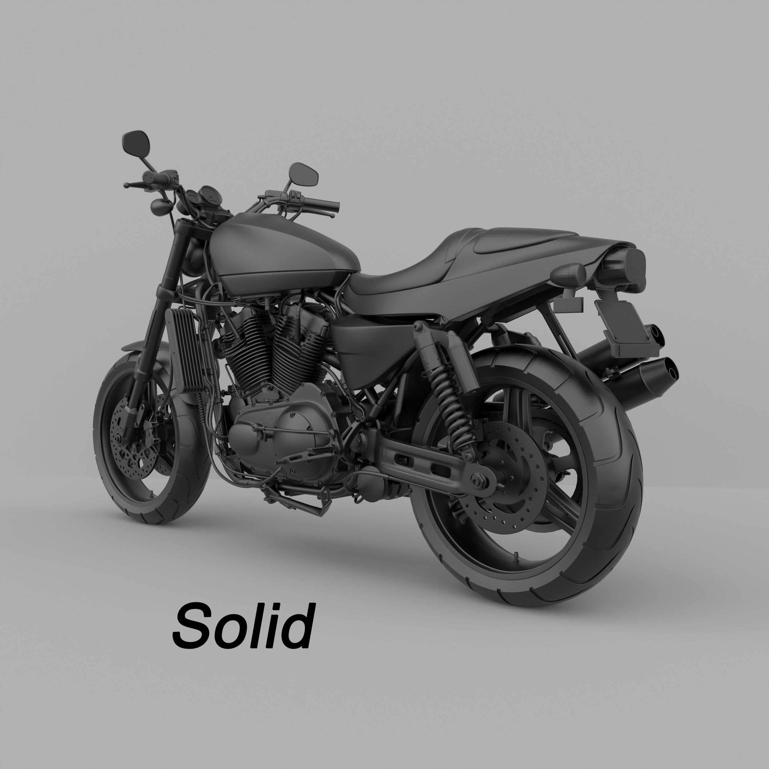 Harley Davidson XR 1200 Sportster Motorcycle Ready to Print STL 3D print model_17