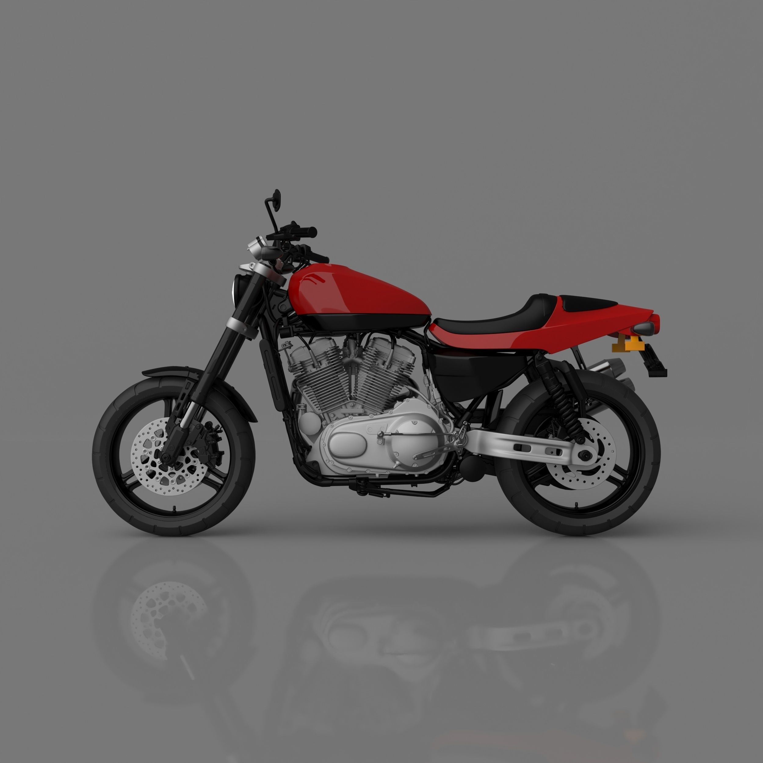 Harley Davidson XR 1200 Sportster Motorcycle Ready to Print STL 3D print model_1
