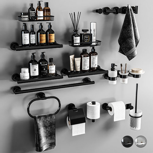 Sanco Galaxy Bathroom accessories 3D model