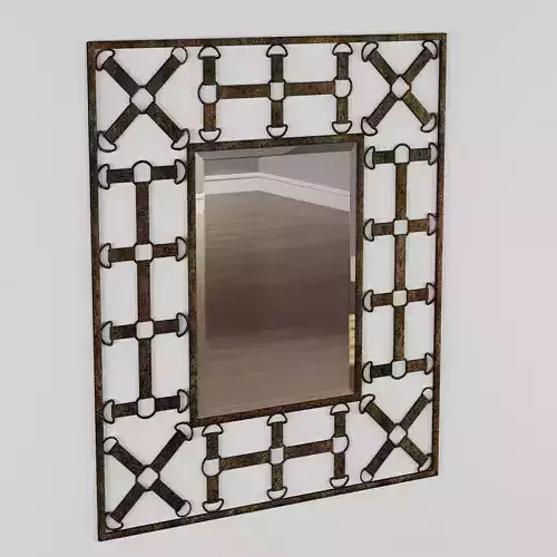 Rustic Metal Mirror