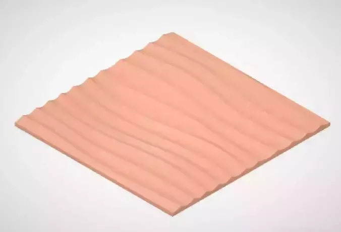 waves pattern 3D model