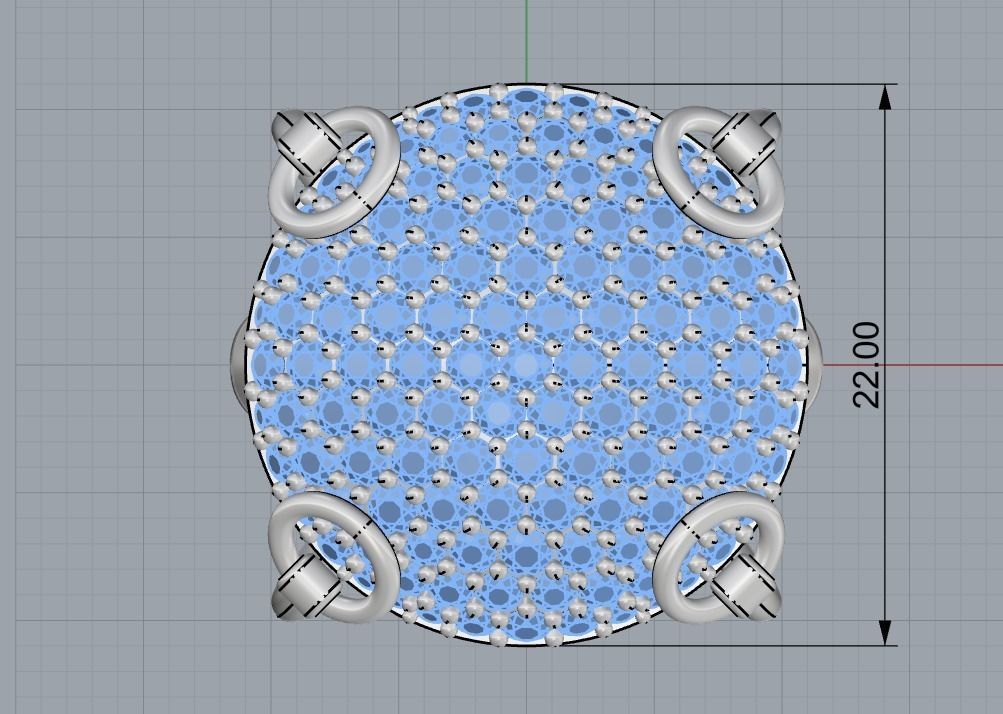 ring with many stones 3D print model_8