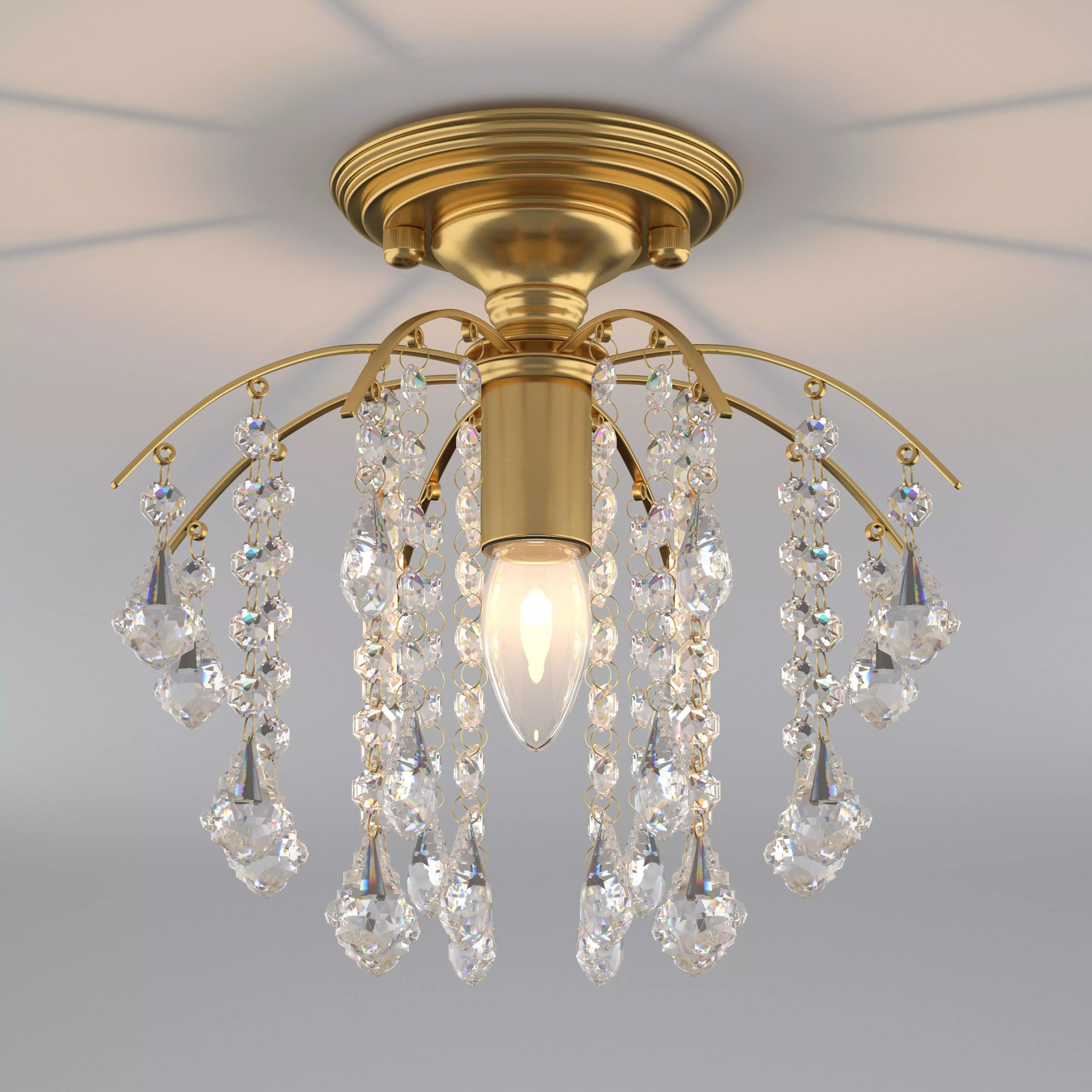 Crystal Chandelier 3D model_0