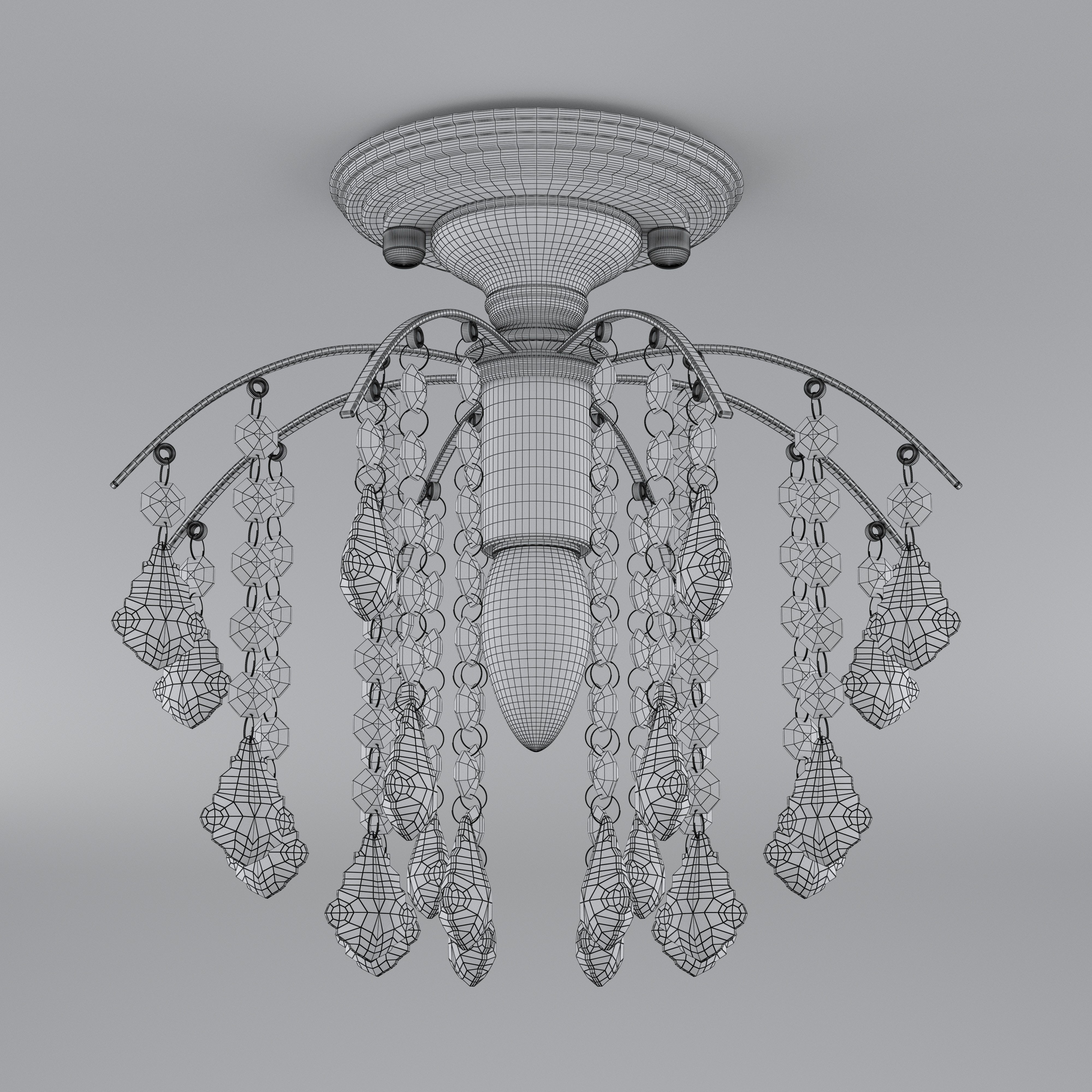 Crystal Chandelier 3D model_5